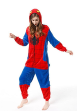 Cargar imagen en el visor de la galería, Pijama Enteriza Spiderman Juvenil/Adulto - 116332

