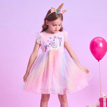 Cargar imagen en el visor de la galería, Vestido Vikita Unicornio Falda Arco iris- 115821
