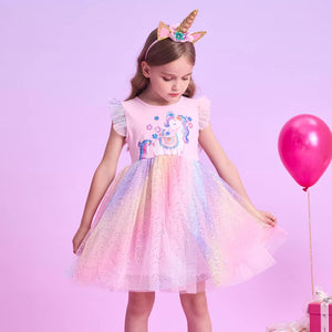 Vestido Vikita Unicornio Falda Arco iris- 115821