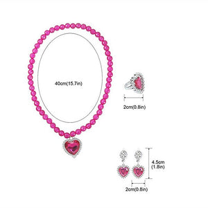 Accesorios Princesas set de 6pcs Fucsia  - 115706