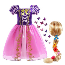 Cargar imagen en el visor de la galería, Disfraz Vestido Rapunzel con cabello - 114131
