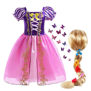 Disfraz Vestido Rapunzel con cabello - 114131