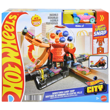Cargar imagen en el visor de la galería, Pista y Carro  Hot Wheels City Mediana Boutique de Bombones  - 116791
