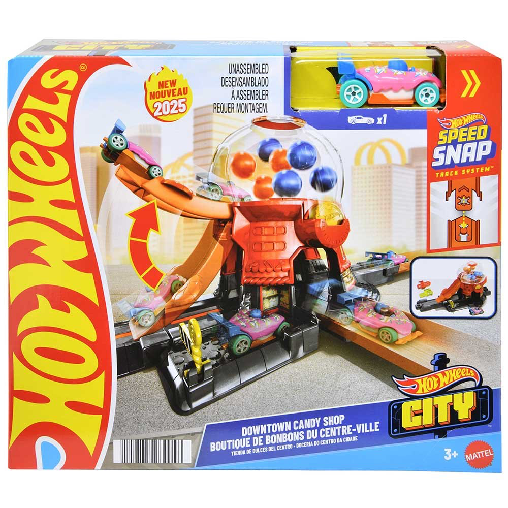 Pista y Carro  Hot Wheels City Mediana Boutique de Bombones  - 116791