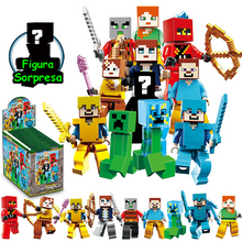 Cargar imagen en el visor de la galería, Bloques armables tipo Legos Sobre Sorpresa Minecraft - 116421

