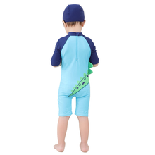 Cargar imagen en el visor de la galería, Traje de Baño Enterizo Dinosaurio con gorro - 117205

