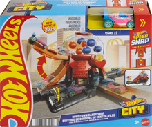Cargar imagen en el visor de la galería, Pista y Carro  Hot Wheels City Mediana Boutique de Bombones  - 116791
