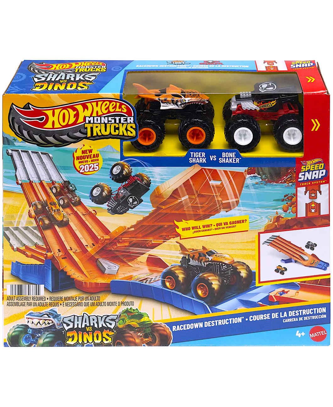 Pista y Carro Hot Wheels Monster Truck + 2 carros - 116793