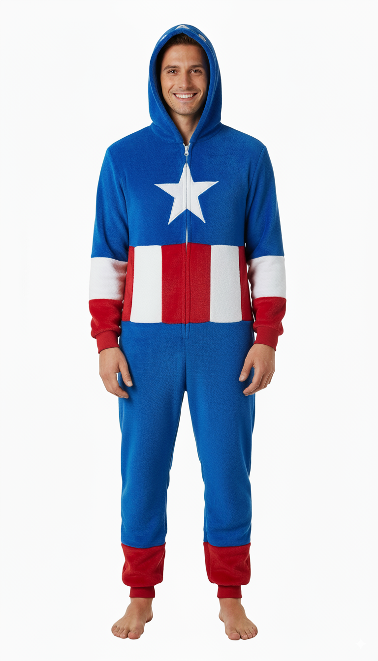 Enterizo Capitan America Juvenil/ Adulto - 116811