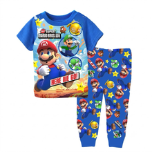 Cargar imagen en el visor de la galería, Pijama Mario Pantalon Manga Corta - 117361
