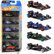 Cargar imagen en el visor de la galería, Vehículos Hot Wheels, Set de 5 Carros Formula 1 - 117472
