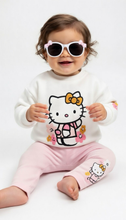 Cargar imagen en el visor de la galería, Conjunto Kitty bebe Suerte y Leggins con lentes - 117182
