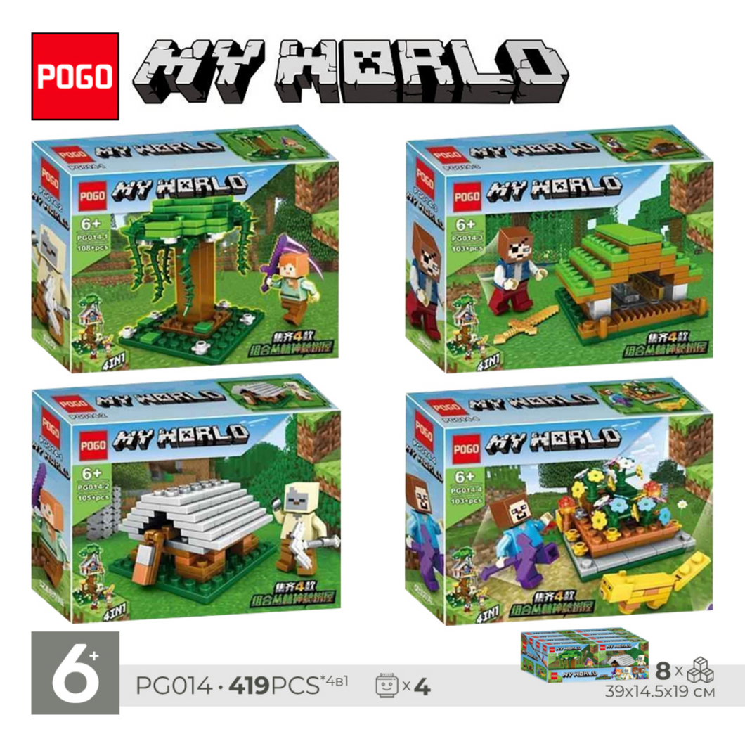 Bloques armables tipo Legos Minecraft   - 116425