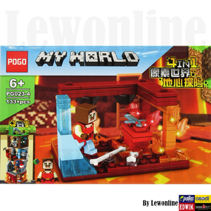 Bloques armables tipo Legos Minecraft  137pcs+ - 116426