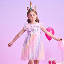Cargar imagen en el visor de la galería, Vestido Vikita Unicornio Falda Arco iris- 115821
