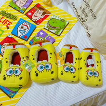 Cargar imagen en el visor de la galería, Pantuflas Bob Esponja cerrada Juvenil / Adulto - 114566
