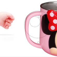 Cargar imagen en el visor de la galería, Taza de Metal Minnie con tapa - 113477
