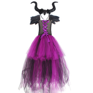 Disfraz Vestido Malefica Tul Largo con Accesorios - 114136