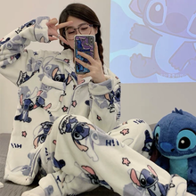 Cargar imagen en el visor de la galería, Pijama Stitch Termica Juvenil/Adulto - 116991
