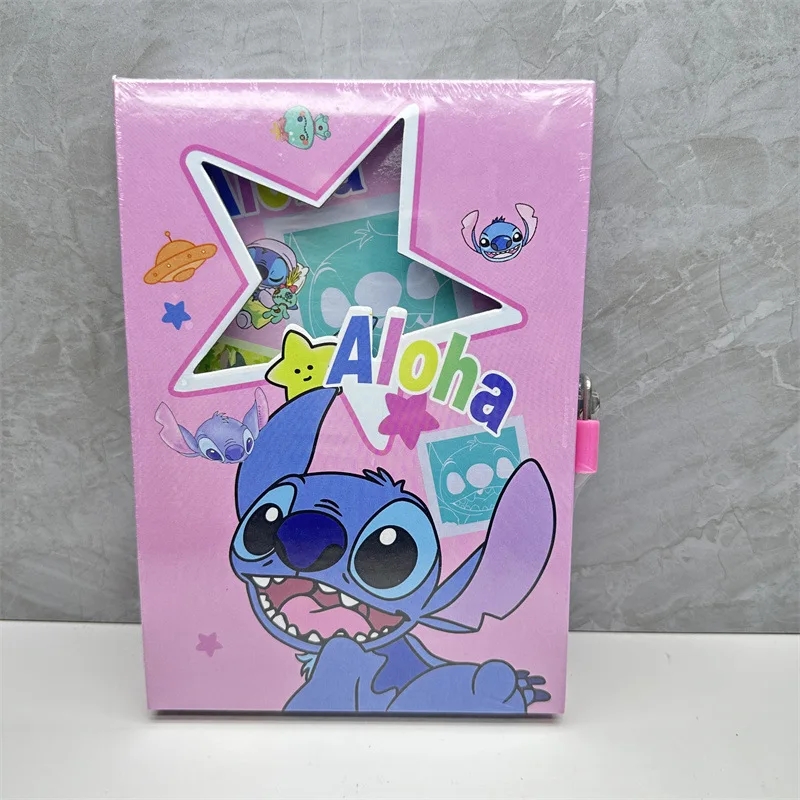 Diario Stitch en caja con candado -116737