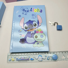 Cargar imagen en el visor de la galería, Diario Stitch en caja con candado -116737
