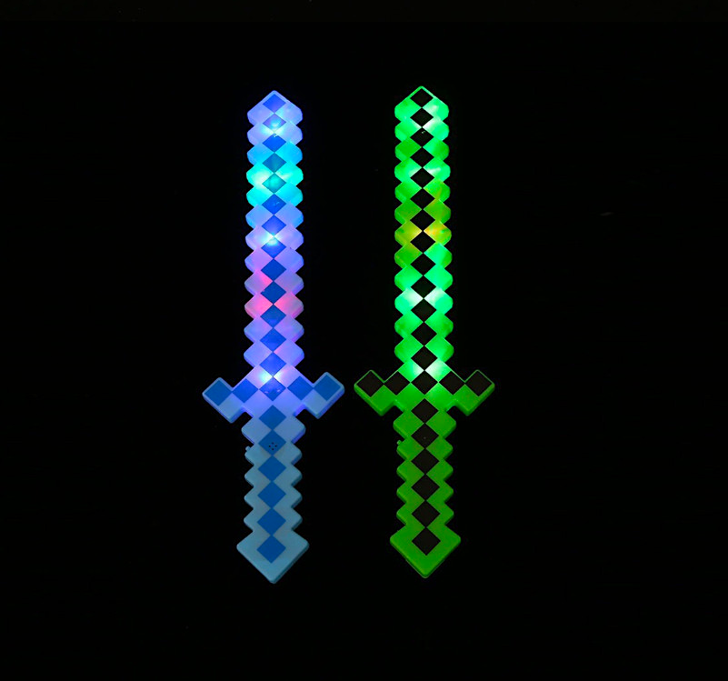 Espada Minecraft con Luz Azul o Verde - 116816