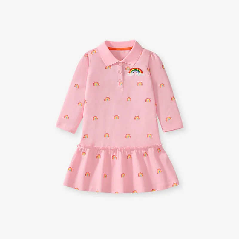 Vestido tipo Chemise Rosado - 116341