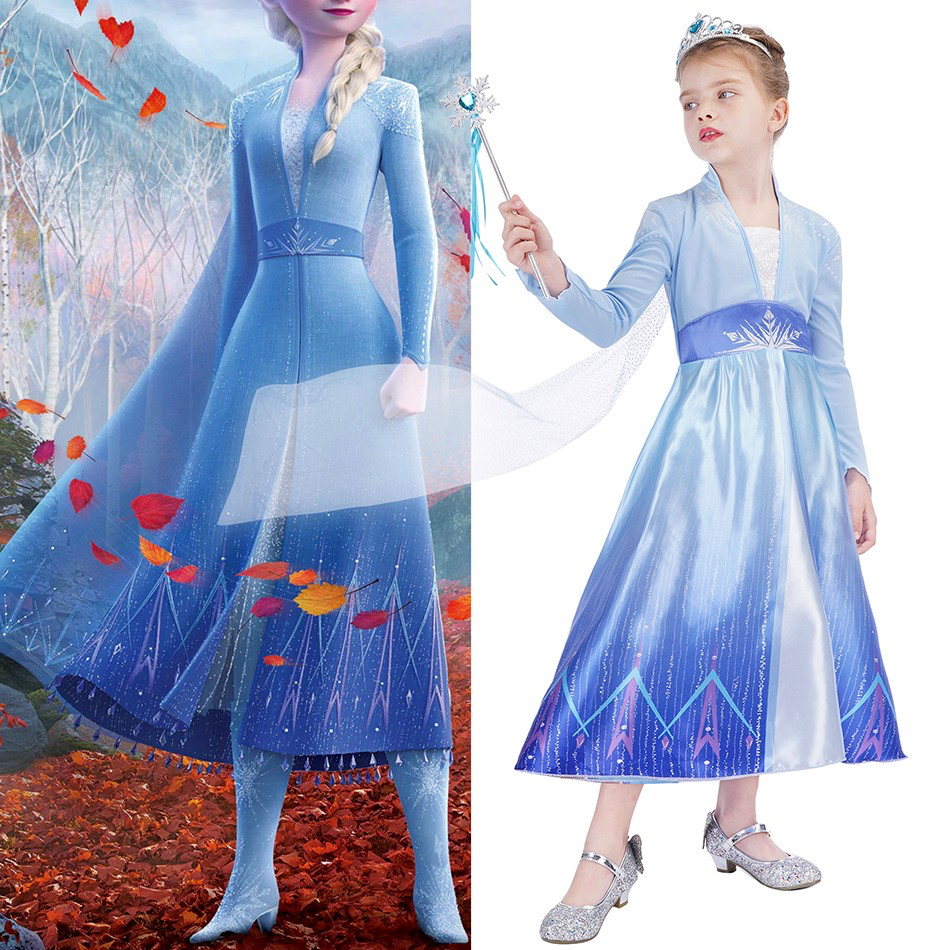 Disfraz Frozen Elsa Sencillo con Accesorios - 116817