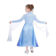 Cargar imagen en el visor de la galería, Disfraz Frozen Elsa Sencillo con Accesorios - 116817
