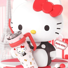 Cargar imagen en el visor de la galería, Vaso Termo Acero Inoxidable  Kitty con pitillo 1200ml - 116738

