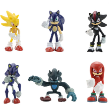 Cargar imagen en el visor de la galería, Muñeco Sonic Set de 6 - 116433
