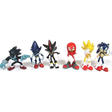 Cargar imagen en el visor de la galería, Muñeco Sonic Set de 6 - 116433
