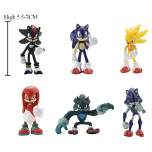 Cargar imagen en el visor de la galería, Muñeco Sonic Set de 6 - 116433
