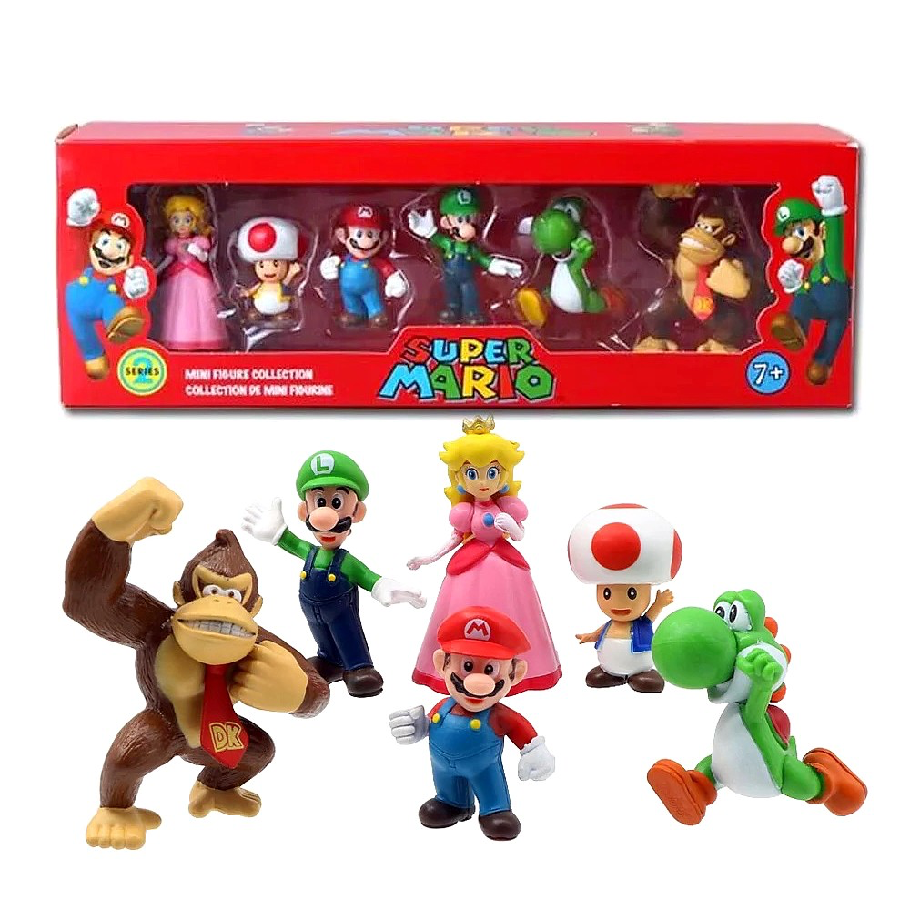 Muñeco Mario Bros Set de 6 - 116434