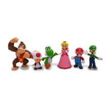 Cargar imagen en el visor de la galería, Muñeco Mario Bros Set de 6 - 116434
