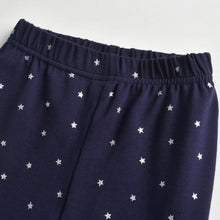 Cargar imagen en el visor de la galería, Leggins Vikita Azul Marino con estrellas plateadas  -115792
