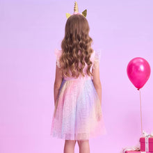 Cargar imagen en el visor de la galería, Vestido Vikita Unicornio Falda Arco iris- 115821
