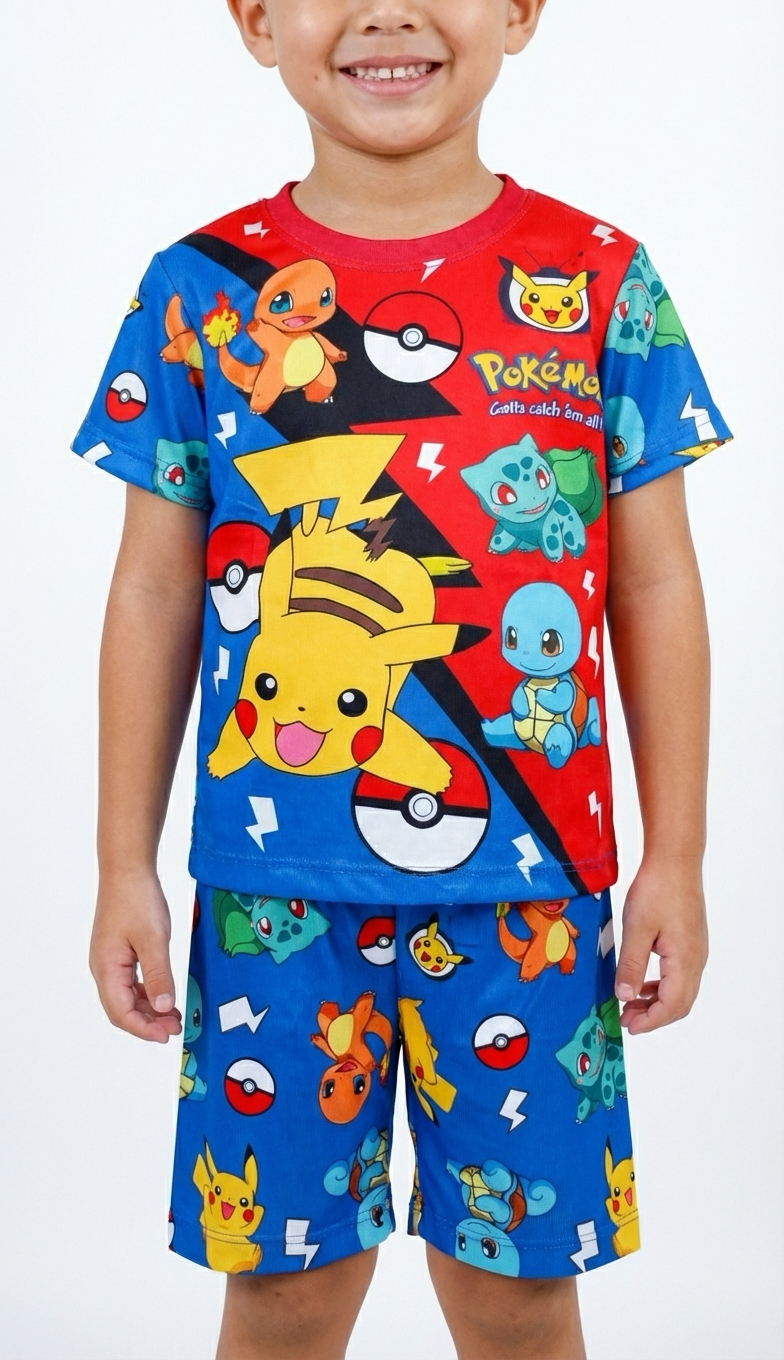 Pijama Pokemon Manga Corta y Short -116967