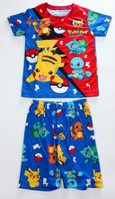 Cargar imagen en el visor de la galería, Pijama Pokemon Manga Corta y Short -116967
