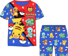Cargar imagen en el visor de la galería, Pijama Pokemon Manga Corta y Short -116967
