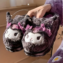 Cargar imagen en el visor de la galería, Pantuflas Kuromi abiertas - 116573

