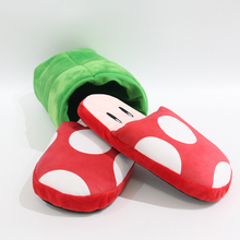 Cargar imagen en el visor de la galería, Pantuflas Mario Planta Piraña en tubo Verde 35-42cm - 117373
