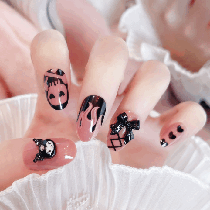 Set de Uñas Kuromi 24pcs  - 116242