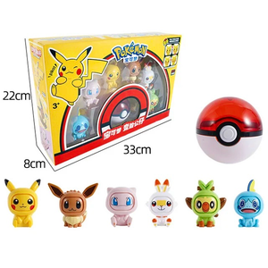 Muñecos Pokebolas Set de 6 - 116439