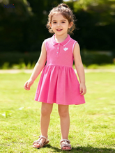 Cargar imagen en el visor de la galería, Vestido Chemise Fucsia sin mangas - 117375
