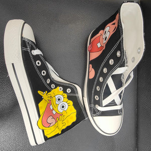 Zapato Tipo Converse Bob Esponja y Patricio - 114445