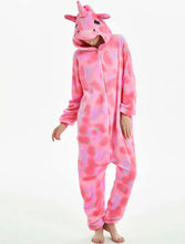 Cargar imagen en el visor de la galería, Pijama Entriza Unicornio Fucsia Juvenil/Adulto - 116092
