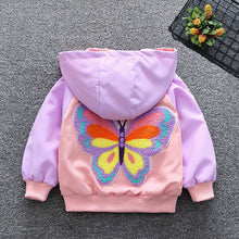 Cargar imagen en el visor de la galería, Chaqueta Mariposa con Capucha - 114854
