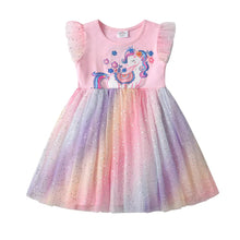 Cargar imagen en el visor de la galería, Vestido Vikita Unicornio Falda Arco iris- 115821
