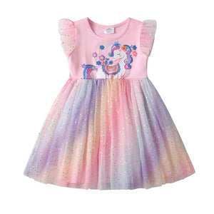 Vestido Vikita Unicornio Falda Arco iris- 115821